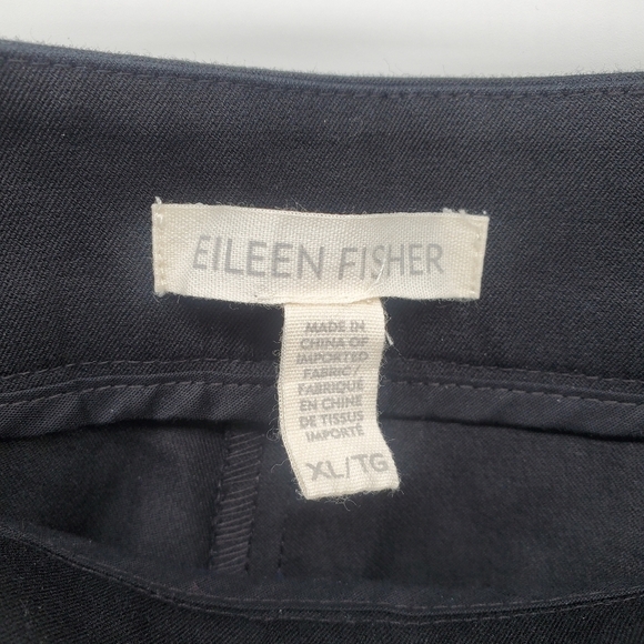 Eileen Fisher two toned zip ankle organic cotton pants women's size xl - Picture 3 of 5